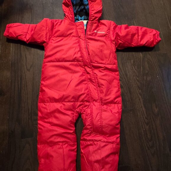 Columbia Toddler One Piece Snow Suits - Red - Picture 1 of 3
